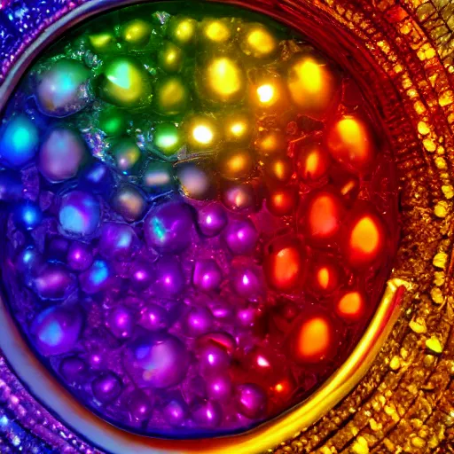Image similar to rainbow gem, 4k, light reflection