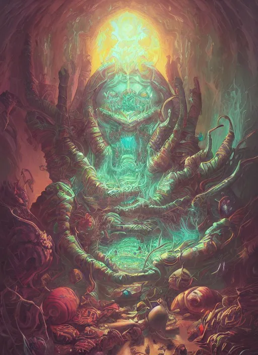 Prompt: fineart illustration of the necromancer, illustrated by ross tran and dan mumford, hyper detailed, fantasy surrealism, crisp