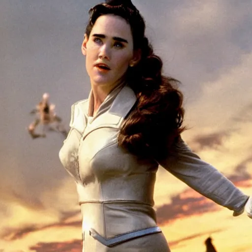 Prompt: jennifer connelly is the rocketeer