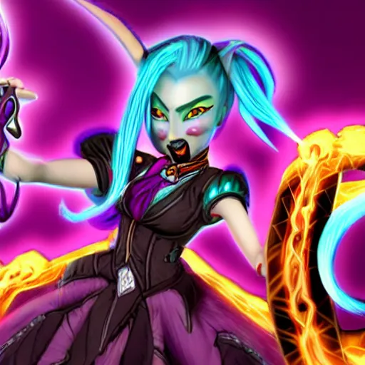 Image similar to Photo of Jinx from Arcane