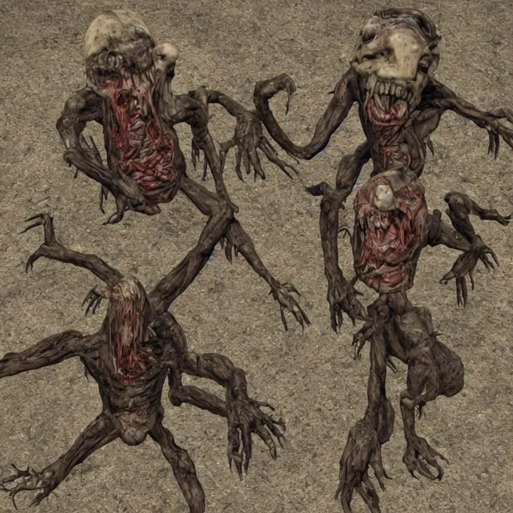 Image similar to Horrifying creature, necromorph