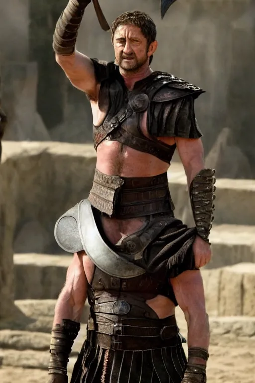 Image similar to Gerard Butler as Gladiator