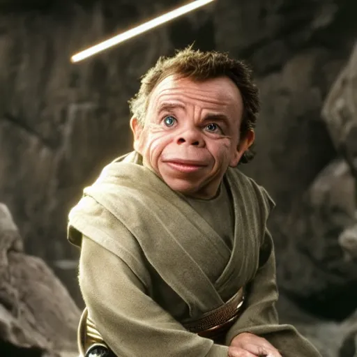 Image similar to Warwick Davis as a Jedi Master