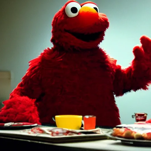 Prompt: elmo in the sopranos