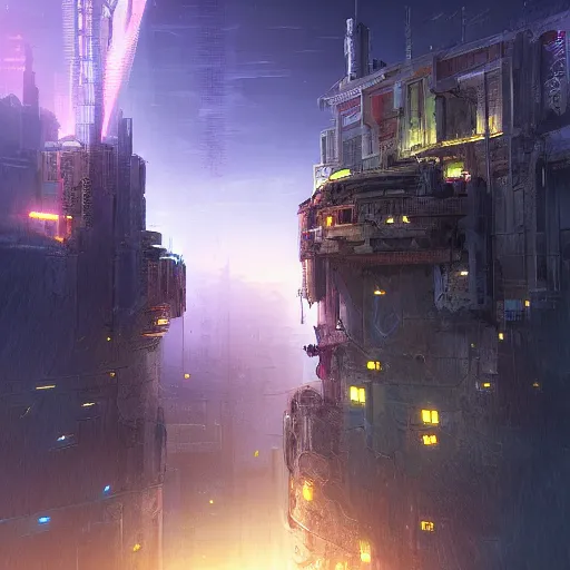 Image similar to cyberpunk torre del oro, atmospheric lighting, intricate, volumetric lighting, beautiful, sharp focus, ultra detailed, in the art style of marc simonetti, bowater charlie and brom gerald, astrophotography