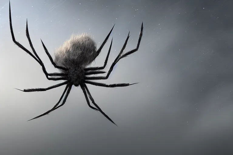 Prompt: [ [ [ landscape ] ] ]!!!, fuzzy, [ spider - like ]!!!, 4 k digital art, trending on artstation, polycount, digital art