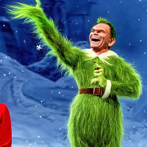 Image similar to kenneth copeland as the grinch