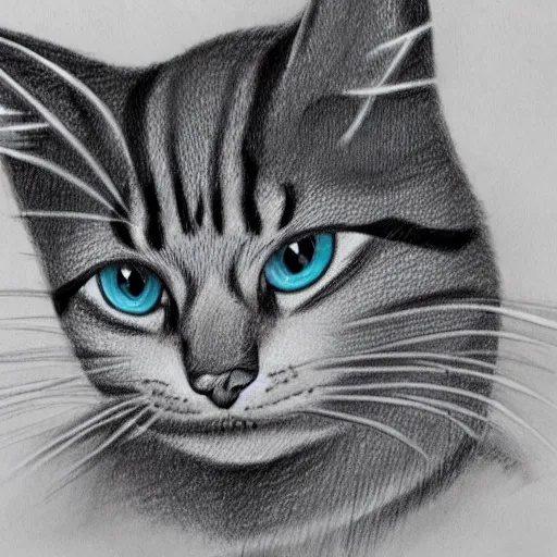 Image similar to drawing of a cat created by walt disney high details, trending on Artstation