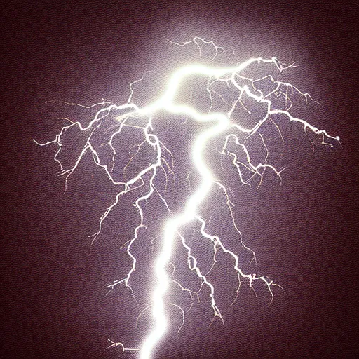 Prompt: lightning storm, icon, digital art