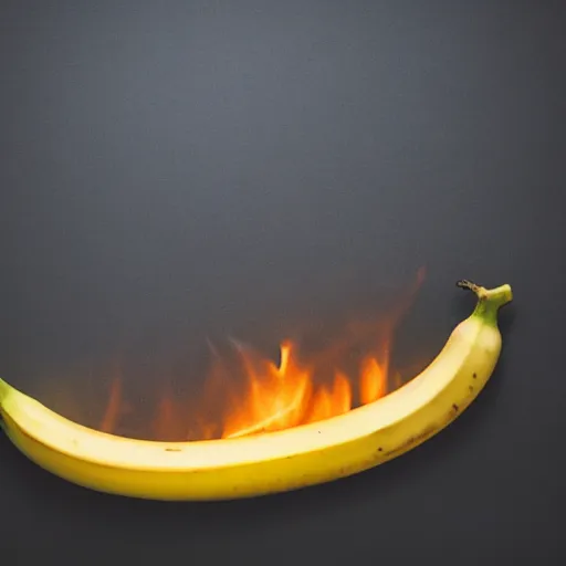 Image similar to photo of a burning banana