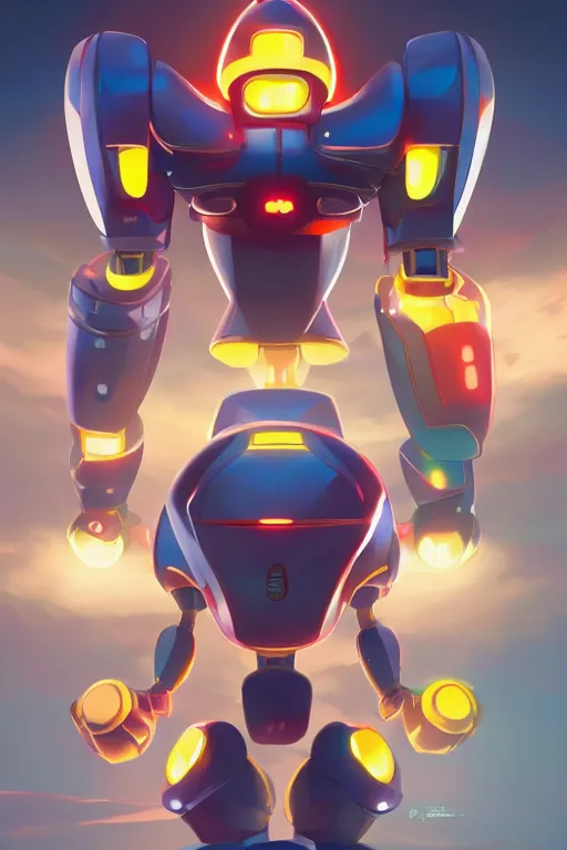 Image similar to metabots medabots medarotto medarot robot minimalist comics, behance hd by jesper ejsing, by rhads, makoto shinkai and lois van baarle, ilya kuvshinov, rossdraws global illumination ray tracing hdr radiating a glowing aura