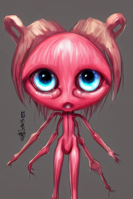 Prompt: a humanoid figure raspberry, large eyes, highly detailed, digital art, sharp focus, trending on art station, anime art style