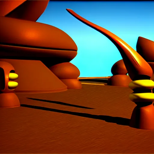 Image similar to boomerang kuwanger, very detailed, unreal engine, psx graphics, 3 5 mm still photo