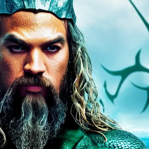 Image similar to aquaman gandalf, dslr profile photo