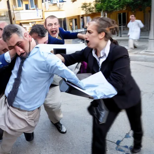 Image similar to greeks fight against office managers