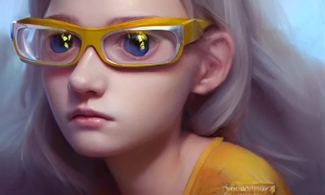 Image similar to Portrait of a beautiful minion, 4k oil on linen by wlop, artgerm, andrei riabovitchev, nuri iyem, james gurney, james jean, greg rutkowski, highly detailed, soft lighting