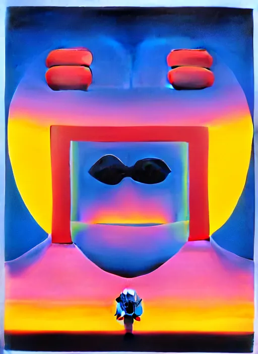 Image similar to the end by shusei nagaoka, kaws, david rudnick, airbrush on canvas, pastell colours, cell shaded, 8 k