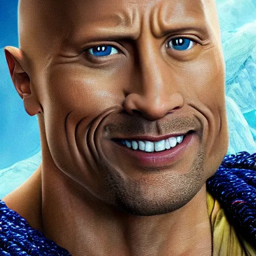 Prompt: Dwayne Johnson in Avatar 4K quality super realistic