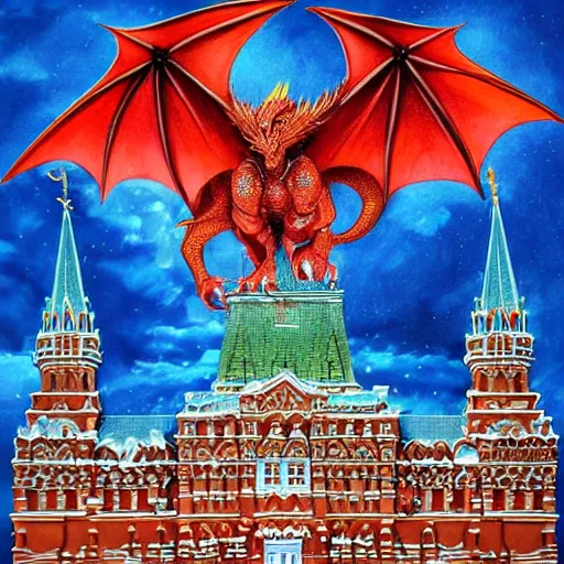 Image similar to fantasy_artwork_hyper_detailed_very_very_very_very_very_very_very_very_very_very_very_very_very_very_very_very_very of Dragon on the Red square, Moscow,