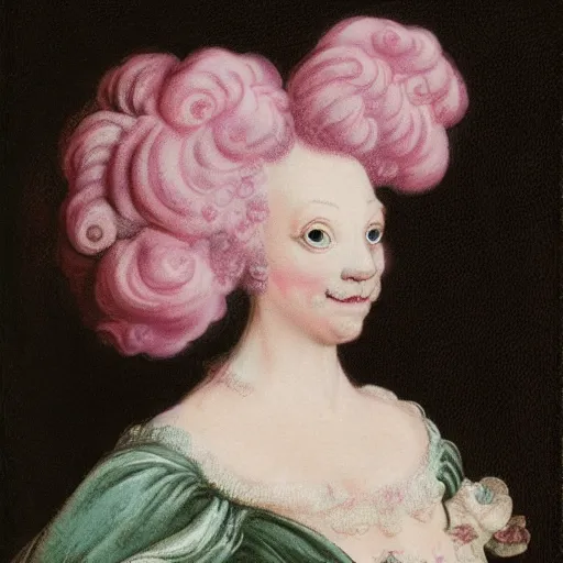 Image similar to pastel rococo horrors beyond our comprehension