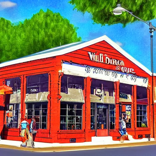 Image similar to Walton's five and dime, Bentonville Arkansas, digital art