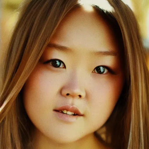 Prompt: portrait of a girl similar to Devon Aoki
