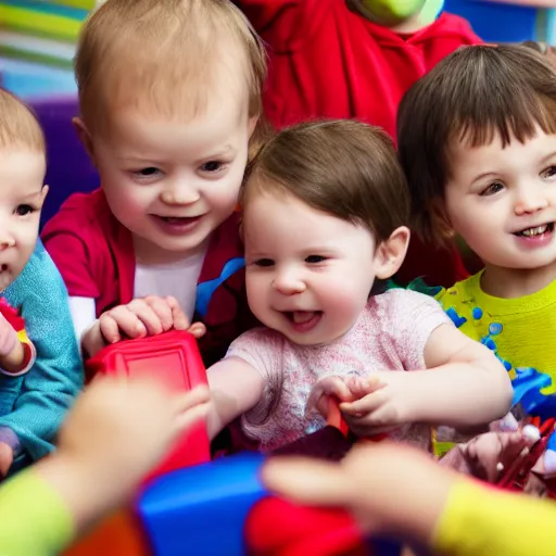 Image similar to mosh pit of infants at day care