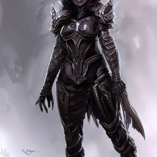 Prompt: a girl wearing a gothic armor, full body shot, highly detailed, digital painting, artstation, concept art, smooth, sharp focus, illustration