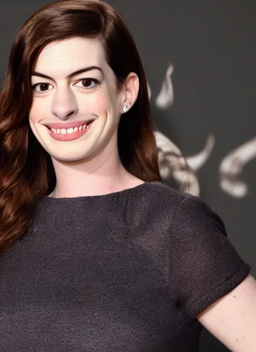 Image similar to overweight anne hathaway