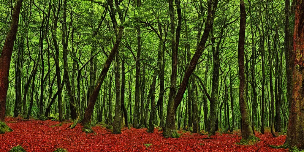 Image similar to Forest in the style of Rocha Andreas
