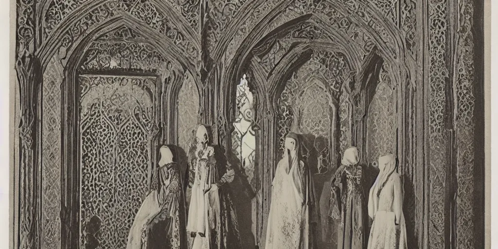 Prompt: vintage arabian gothic