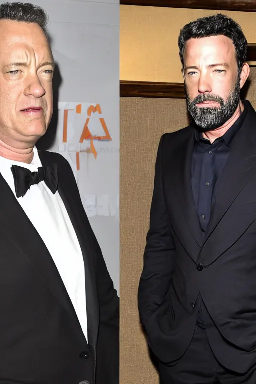 Prompt: tom hanks hanging out with ben affleck