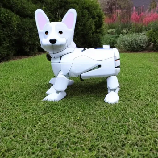 Image similar to robot corgi