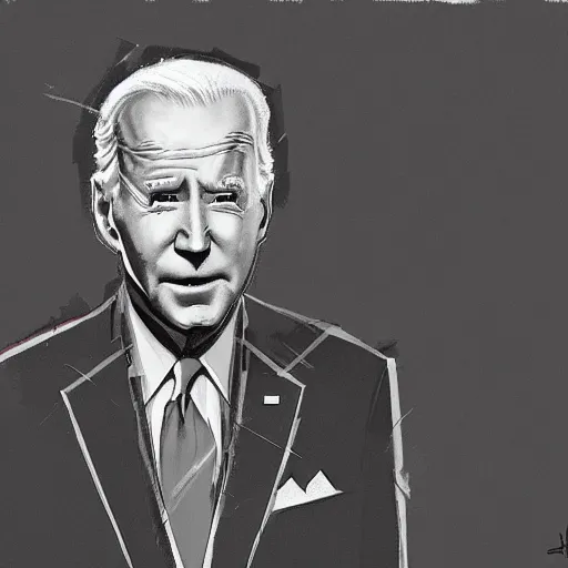 Image similar to dark, evil joe biden standing in front of the collapse of the universe, painting, trending on art station, high quality