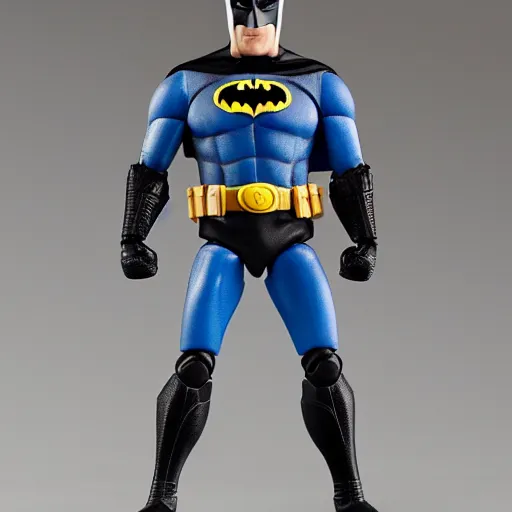 Image similar to product shot of action figure of Batman in boxer shorts