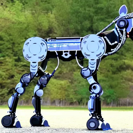 Image similar to robot horse by boston dynamics