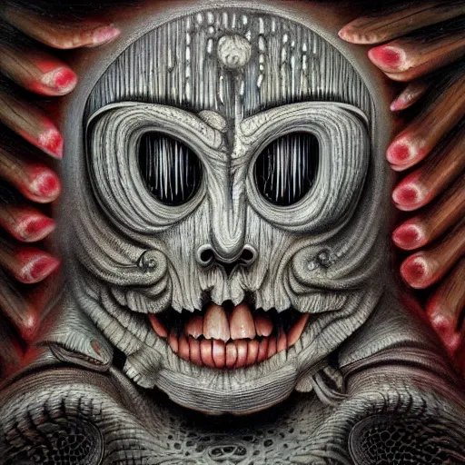 Image similar to album cover art, by mark ryden, by hr giger, hd, hyper detailed, 4 k