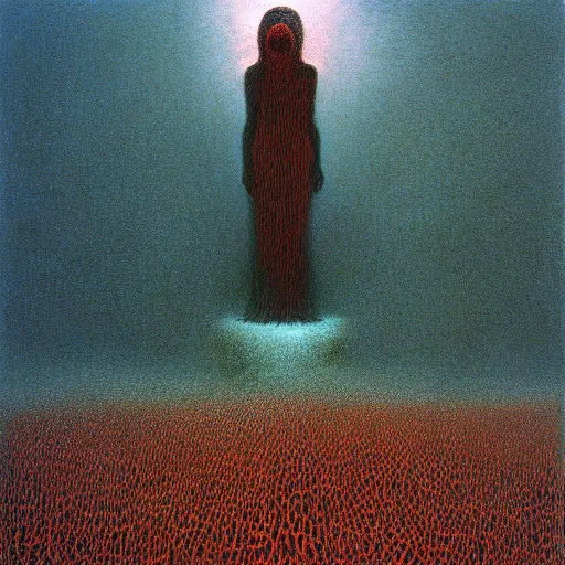 Image similar to fractal, julia set by beksinski