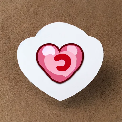 Image similar to cute realistic heart sticker