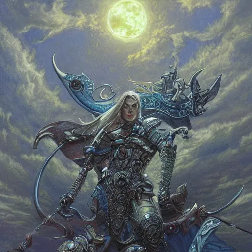 Image similar to framed Moonlight Greatsword, art by Donato Giancola and James Gurney, digital art, trending on artstation