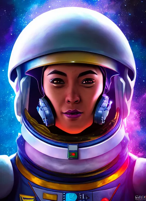 Prompt: an epic fantasy comic book style portrait painting of an astronaut lhama, defensor of the galaxy. deep space background unreal 5, daz, hyperrealistic, octane render, cosplay, rpg portrait, dynamic lighting