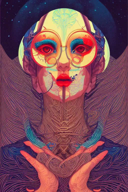 Prompt: portrait of godel's consistency of the axiom of choice, by tristan eaton, victo ngai, peter mohrbacher, artgerm,