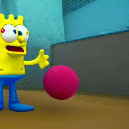 Prompt: 3d render of sponge Bob very detailed octane render
