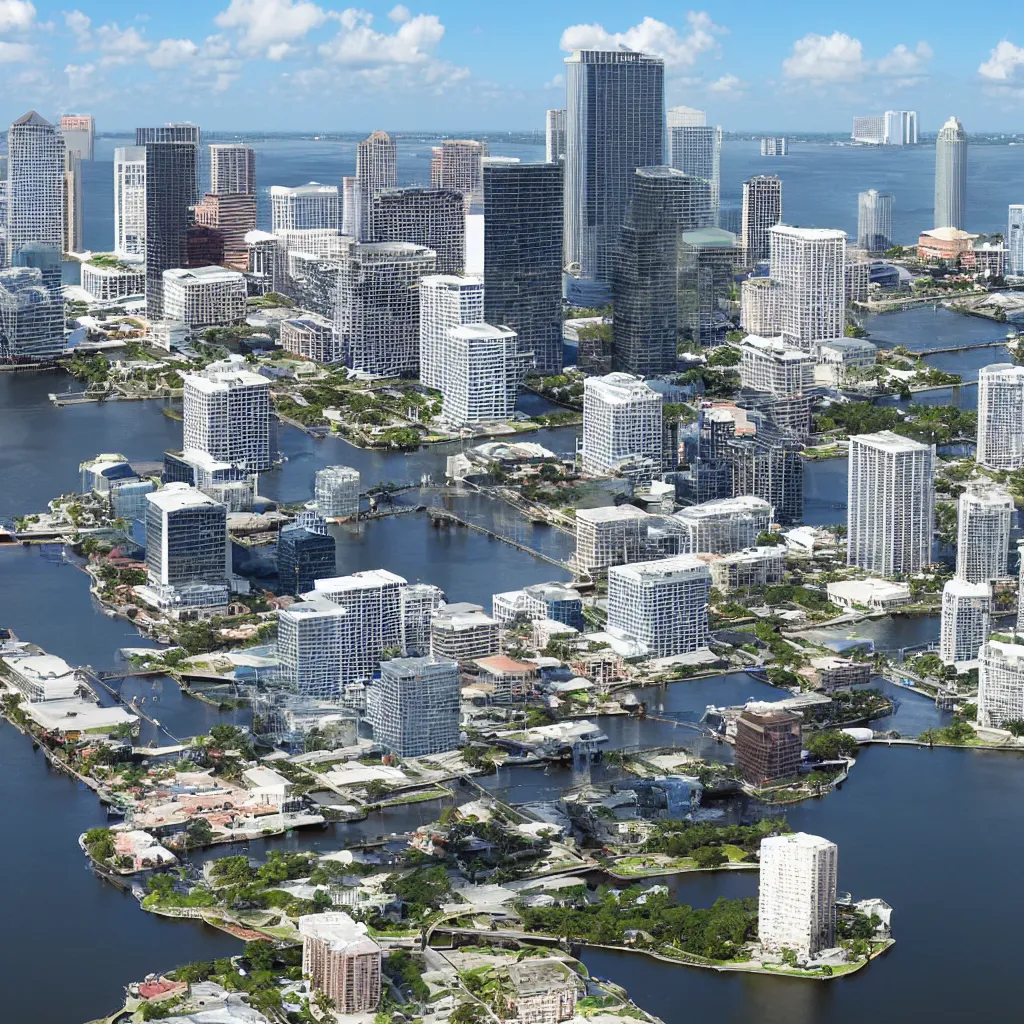 Prompt: vector image of tampa, florida