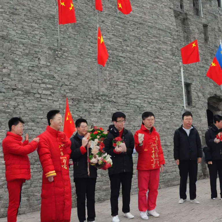 Image similar to chinese emissaries paying tribute to the city of gdansk