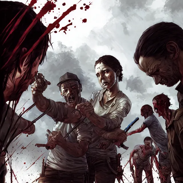 Image similar to the walking dead game stanley artgerm lau, wlop, rossdraws, frank frazetta, andrei riabovitchev, marc simonetti