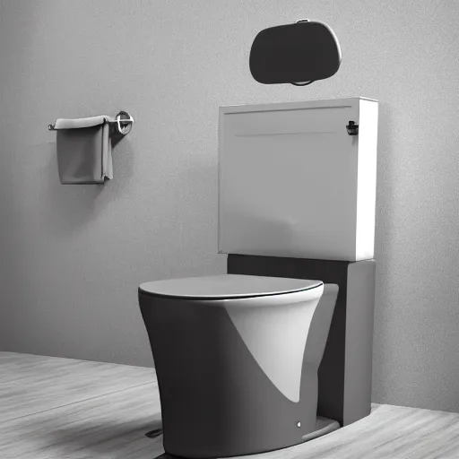 Image similar to gaming chair as a toilet realistic 4 k studio photo