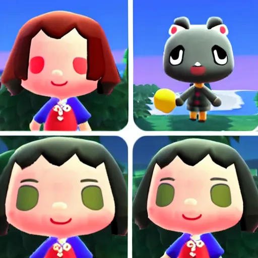 Prompt: tommy wiseau in animal crossing