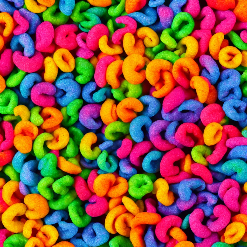 Prompt: fruit loops frame texture, 4k