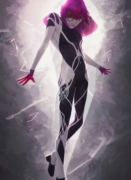 Prompt: ultra realistic illustration, spidergwen anime, intricate, elegant, highly detailed, digital painting, artstation, concept art, smooth, sharp focus, illustration, art by artgerm and greg rutkowski and alphonse mucha and wlop